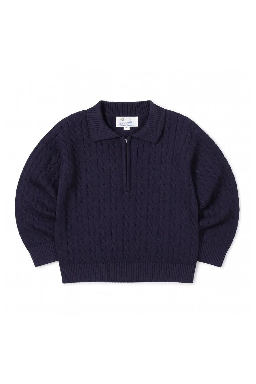 NWT Florence Eiseman Size 7 Polo Cable Sweater